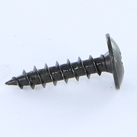 1 x Træ og spånplade skrue kopskrue Pozi PZ8 4,5X20 sort galvaniseret