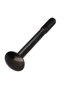 Vognbolt M7X90 delvis gevind sort galvaniseret