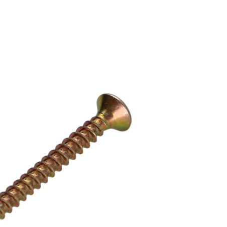 1 x Træ og spånplade skrue forsænket hoved Pozi PZ7 3X35 Fuld trÃ¥d gul zink mikroskruer