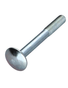 Vognbolt M7X60 trin 100 delvis gevind elforzinket stål