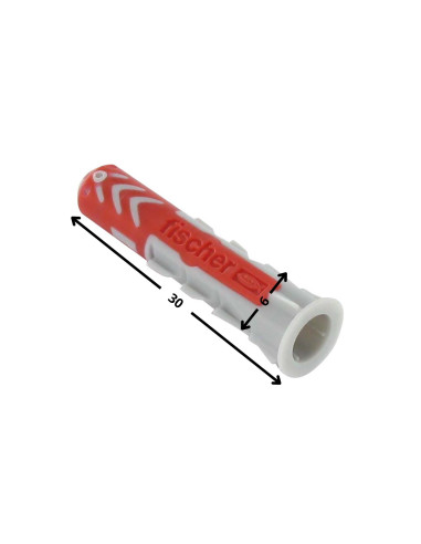 1 x Plug Nylon DUOPOWER Fischer 6X30 uden Skrue