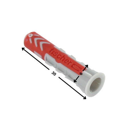 1 x Plug Nylon DUOPOWER Fischer 6X30 uden Skrue