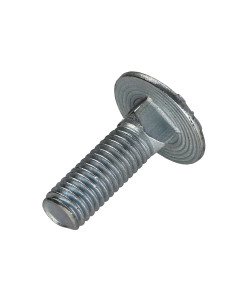 Vognbolt M10X30 delvis gevind Klasse 8.8 elforzinket stål 2