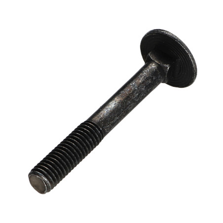 1 x Vognbolt M8X60 Gevind 22 delvis gevind sort galvaniseret