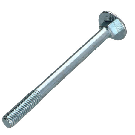 1 x Vognbolt M6X70 delvis gevind Klasse 8.8 elforzinket stål