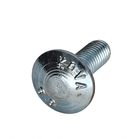 1 x Vognbolt M8X25 Gevind 22 delvis gevind Klasse 8.8 elforzinket stål