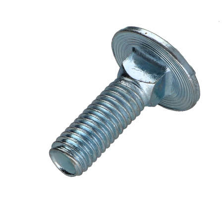 1 x Vognbolt M8X25 Gevind 22 delvis gevind Klasse 8.8 elforzinket stål