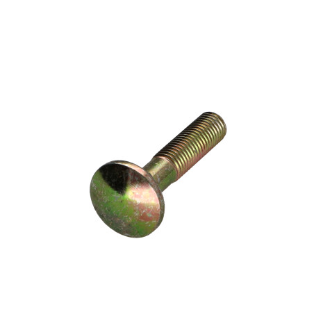 1 x Vognbolt M7X35 delvis gevind gul zink