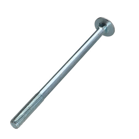 1 x Vognbolt M10X190 delvis gevind elforzinket stål