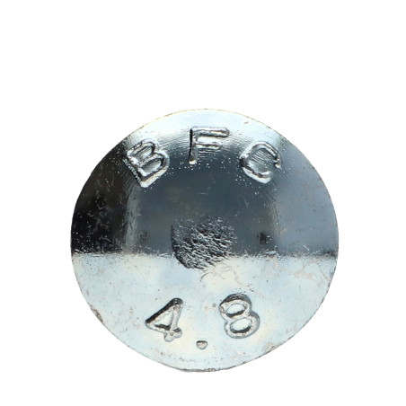1 x Vognbolt M10X180 delvis gevind elforzinket stål