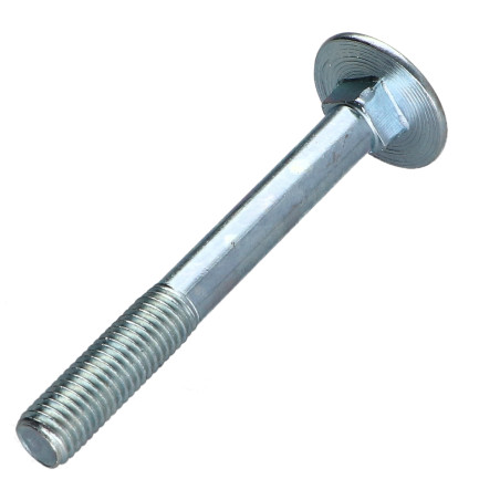 1 x Vognbolt M7X60 trin 100 delvis gevind elforzinket stål