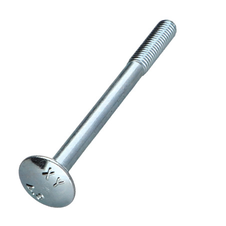 1 x Vognbolt M5X60 delvis gevind elforzinket stål
