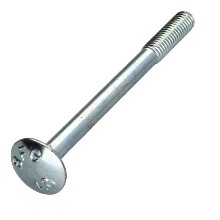 1 x Vognbolt M6X70 delvis gevind elforzinket stål