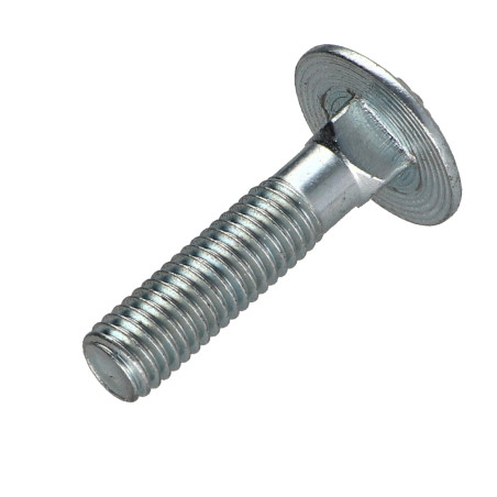 1 x Vognbolt M8X35 delvis gevind Klasse 8.8 elforzinket stål
