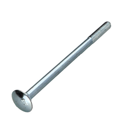 1 x Vognbolt M8X150 Gevind 28 delvis gevind elforzinket stål