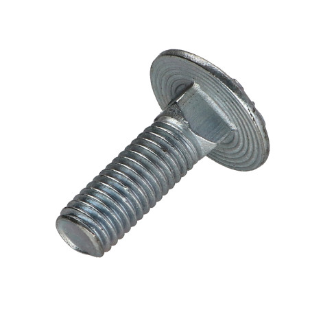 1 x Vognbolt M10X30 delvis gevind Klasse 8.8 elforzinket stål