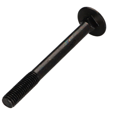1 x Vognbolt M7X80 trin 100 delvis gevind sort galvaniseret