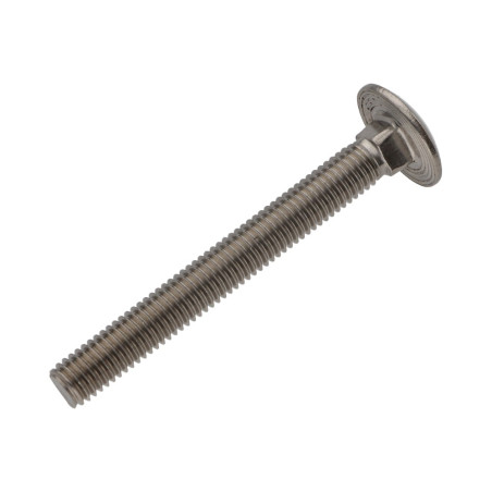 1 x Vognbolt Rustfrit stål A2 M12X90 Fuld trÃ¥d