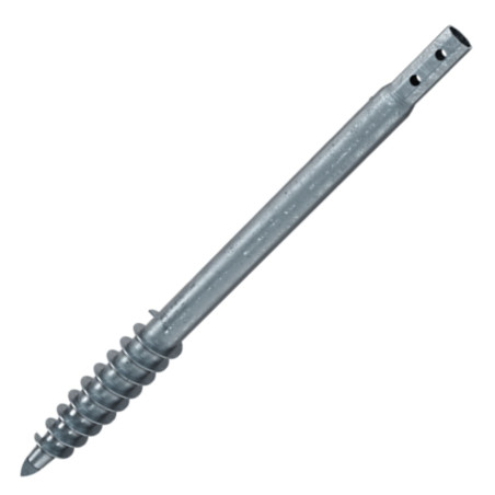 1 x Fundamentskrue 89X5X1500 modstandsdygtig mod korrosion varmgalvaniseret stål
