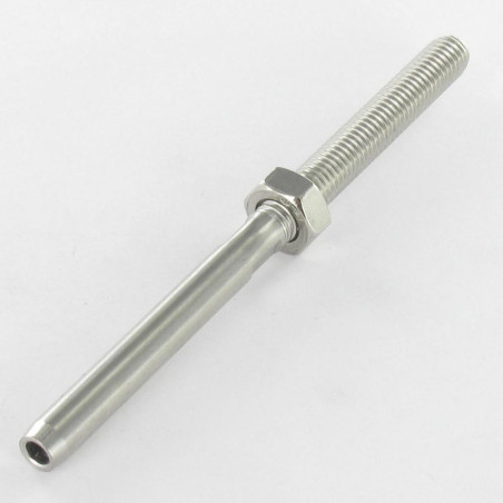 1 x Inside Right Thread trin Højre Rustfrit stål A4 Blødt kabel 4 M6 Samlet længde 110