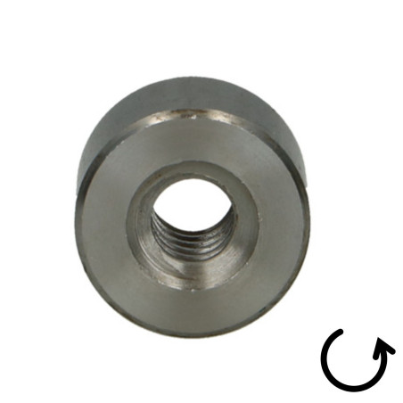 1 x Møtrik cylindrisk Gevind trapezformet Højre 10X3 BRONZE