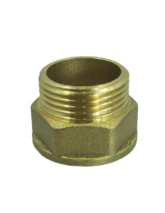 Sekskantet nippel Figur 529 han/hun 33x42 (1"1/4) Messing