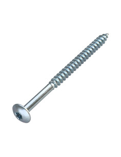 Skrue hængsel 7X100 Gevind 70 T30 Galvaniseret stål cr3...