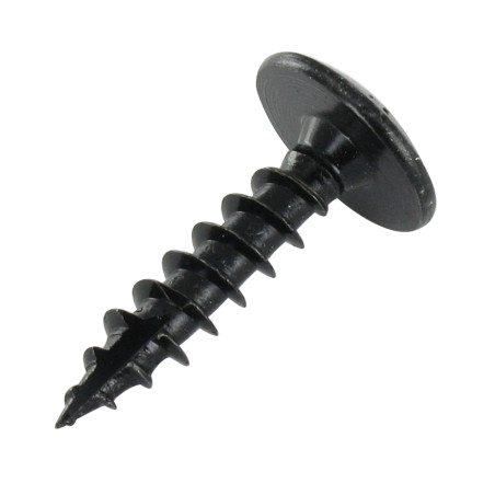 1 x TEKOR skruer trØ og spØnplader Skrue hængsel 6X25 Gevind 25 T30 sort galvaniseret spids anti-kløvning type 17 cut