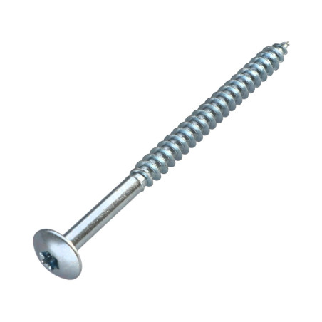 1 x Skrue hængsel 7X120 Gevind 90 T30 Galvaniseret stål cr3 96 HBS uden rødrust spids anti-kløvning type 17 cut