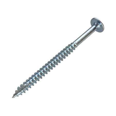 1 x Skrue hængsel 7X120 Gevind 90 T30 Galvaniseret stål cr3 96 HBS uden rødrust spids anti-kløvning type 17 cut