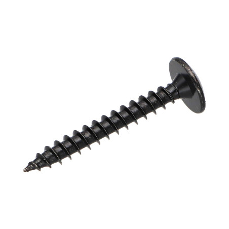 1 x Træ og spånpladeskrue hængsel 6X60 T30 Fuld trÃ¥d sort galvaniseret