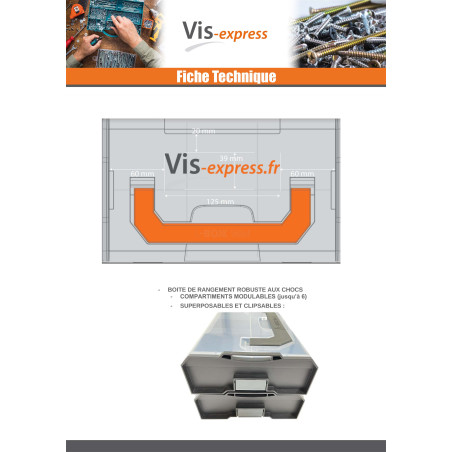 1 x CASE OPBEVARING KLIPPES L-BOXX MINI