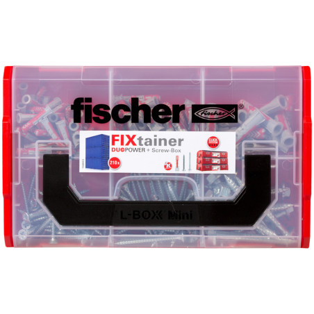 1 x Udvalg Skrue og Plug Fischer FIXTAINER