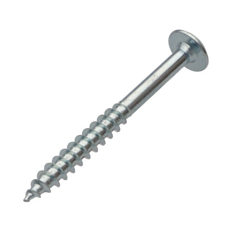 1 x Skrue hængsel 7X70 Gevind 40 T30 spids anti-kløvning type 17 cut Galvaniseret stål cr3 96 HBS uden rødrust