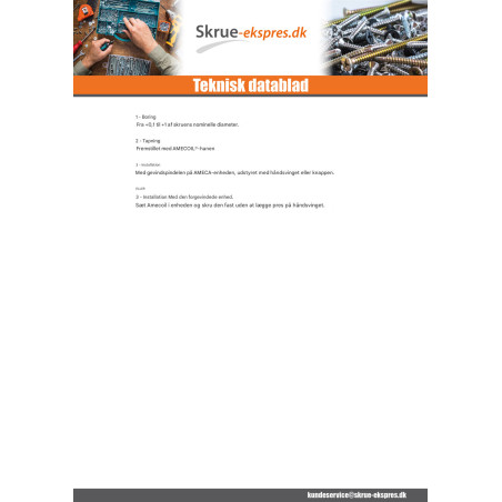 1 x SÆT +NET RAPPORT M12X18 trin 175