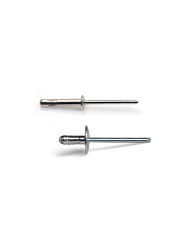 1 x Udvalg 500 Blindnitter Multigrip Aluminium...