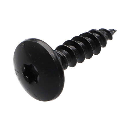 1 x Skrue hængsel 7X40 Fuld trÃ¥d T30 sort galvaniseret