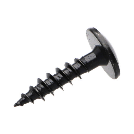 1 x Skrue hængsel 7X40 Fuld trÃ¥d T30 sort galvaniseret
