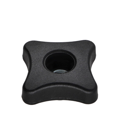 1 x Møtrik FLYVENDE sort nylon M6