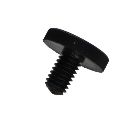 1 x Vis m-hastighed sort nylon panhoved riflet M6X10
