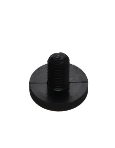 Vis m-hastighed sort nylon panhoved riflet M6X10 2