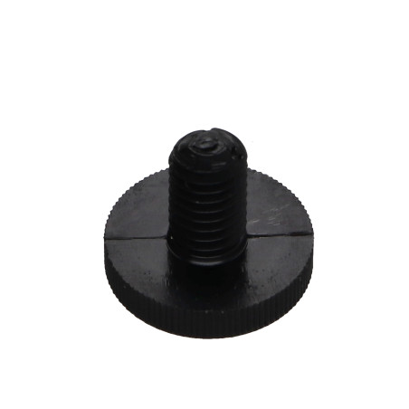 1 x Vis m-hastighed sort nylon panhoved riflet M6X10