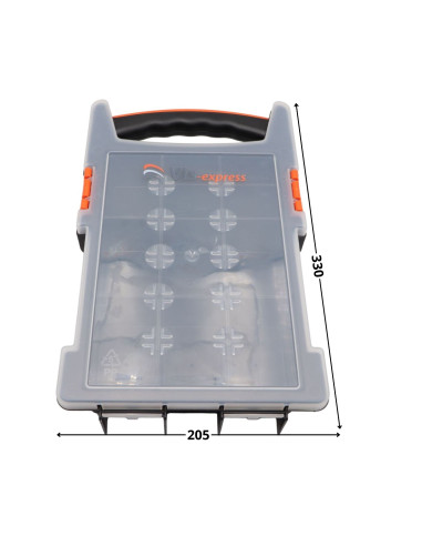 1 x CASE OPBEVARING 330X205X62