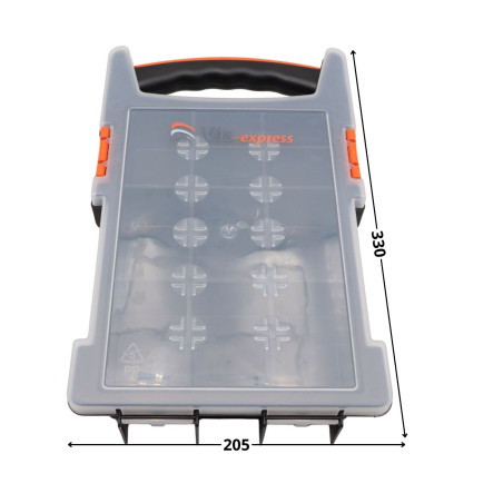 1 x CASE OPBEVARING 330X205X62
