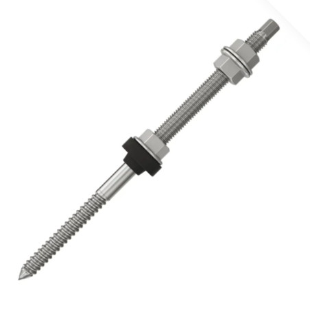 1 x Skruer til solpaneler STSR Fischer M12X350 Rustfrit stål A2