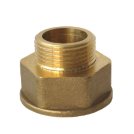 Mamilo hexagonal reduzido Figura 246 para junta plana han/hun forstærket Messing