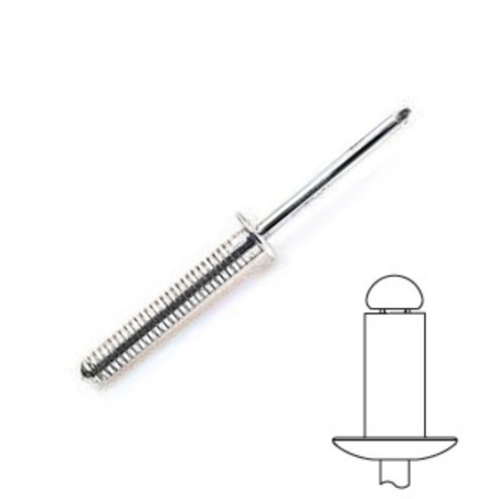 Blindnitte Rillet Standard rund hoved ALU / STA DOC 3720