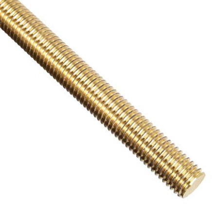 Gevindstang længde 1 meter Messing DIN 975 DIN975,VS3347,VS0104