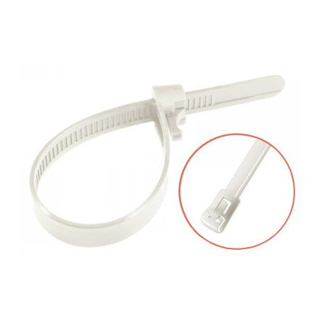 "Klemmer hvid nylon polyamid 6.6